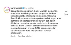 Bank Mandiri Minta Maaf Soal Rekening Donasi Rp80 Juta, Polisi Ungkap Alasan Penundaan Transaksi