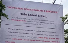 Kopi Nako Cianjur Bantah Jadi Tempat Aktivitas LGBT, Pengelola Pasang Spanduk Zona Nyaman