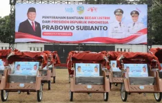 120 Becak Listrik Bantuan Prabowo Tiba di Cianjur, Belum Dibagikan ke Penerima